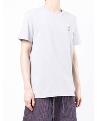 Мужская серая футболка с круглым вырезом от Maison Labiche