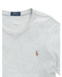 Мужская серая футболка с круглым вырезом от Polo Ralph Lauren