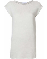 Женская серая футболка с круглым вырезом от Fabiana Filippi