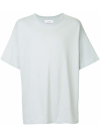 Женская серая футболка с круглым вырезом от Facetasm