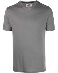 Мужская серая футболка с круглым вырезом от Fedeli