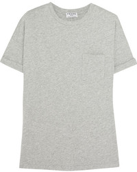 Женская серая футболка с круглым вырезом от Frame Denim