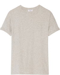 Женская серая футболка с круглым вырезом от Frame Denim