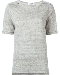 Женская серая футболка с круглым вырезом от Frame