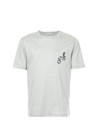 Мужская серая футболка с круглым вырезом от Gieves & Hawkes