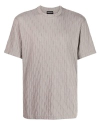 Мужская серая футболка с круглым вырезом от Giorgio Armani