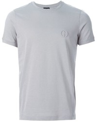 Мужская серая футболка с круглым вырезом от Giorgio Armani