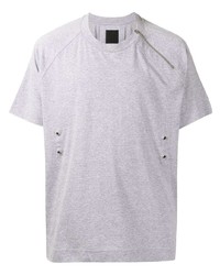 Мужская серая футболка с круглым вырезом от Givenchy
