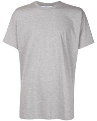 Мужская серая футболка с круглым вырезом от Givenchy