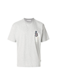 Мужская серая футболка с круглым вырезом от Golden Goose Deluxe Brand
