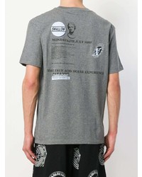 Мужская серая футболка с круглым вырезом от McQ Alexander McQueen