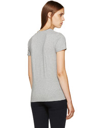 Женская серая футболка с круглым вырезом от Stella McCartney