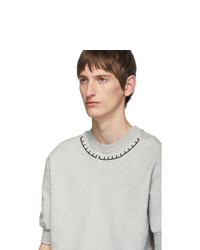 Мужская серая футболка с круглым вырезом от Random Identities