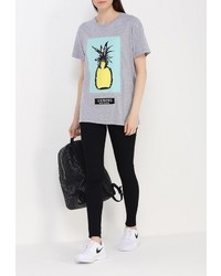 Женская серая футболка с круглым вырезом от Iceberg