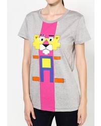 Женская серая футболка с круглым вырезом от Iceberg