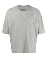 Мужская серая футболка с круглым вырезом от Issey Miyake