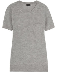 Женская серая футболка с круглым вырезом от J.Crew