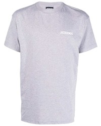Мужская серая футболка с круглым вырезом от Jacquemus