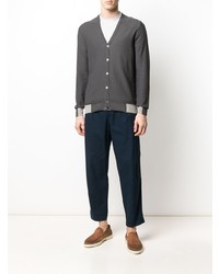 Мужская серая футболка с круглым вырезом от Zanone