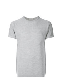 Мужская серая футболка с круглым вырезом от John Smedley