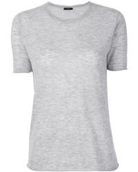 Женская серая футболка с круглым вырезом от Joseph