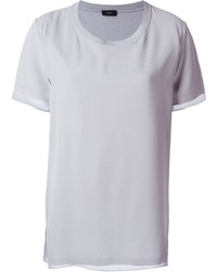 Женская серая футболка с круглым вырезом от Joseph