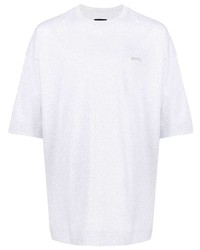 Мужская серая футболка с круглым вырезом от Juun.J