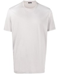 Мужская серая футболка с круглым вырезом от Kiton