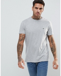 Мужская серая футболка с круглым вырезом от Lacoste
