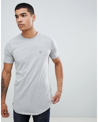 Мужская серая футболка с круглым вырезом от Le Breve