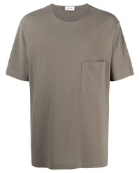 Мужская серая футболка с круглым вырезом от Lemaire