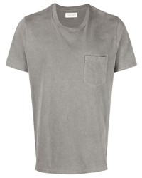 Мужская серая футболка с круглым вырезом от Les Tien