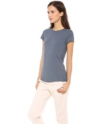 Женская серая футболка с круглым вырезом от Vince