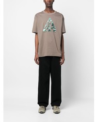 Мужская серая футболка с круглым вырезом от Nike