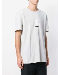 Мужская серая футболка с круглым вырезом от Futur