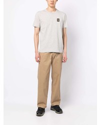 Мужская серая футболка с круглым вырезом от Belstaff