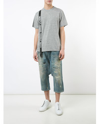 Мужская серая футболка с круглым вырезом от Mostly Heard Rarely Seen