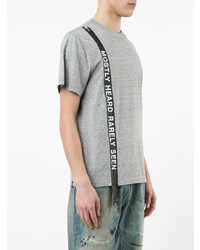 Мужская серая футболка с круглым вырезом от Mostly Heard Rarely Seen