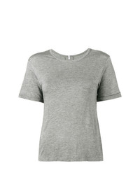 Женская серая футболка с круглым вырезом от Lot78