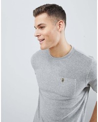 Мужская серая футболка с круглым вырезом