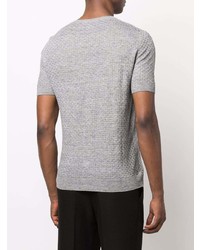 Мужская серая футболка с круглым вырезом от Tagliatore