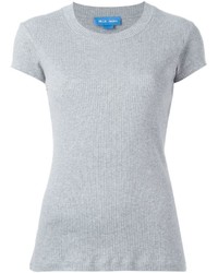 Женская серая футболка с круглым вырезом от MiH Jeans