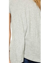 Женская серая футболка с круглым вырезом от Wilt