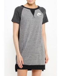 Женская серая футболка с круглым вырезом от Nike