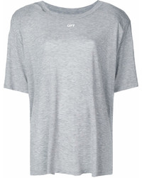 Женская серая футболка с круглым вырезом от Off-White