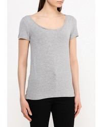 Женская серая футболка с круглым вырезом от Only