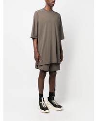 Мужская серая футболка с круглым вырезом от Rick Owens DRKSHDW