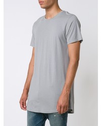 Мужская серая футболка с круглым вырезом от En Noir