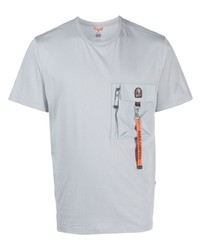 Мужская серая футболка с круглым вырезом от Parajumpers