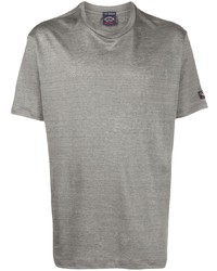 Мужская серая футболка с круглым вырезом от Paul & Shark